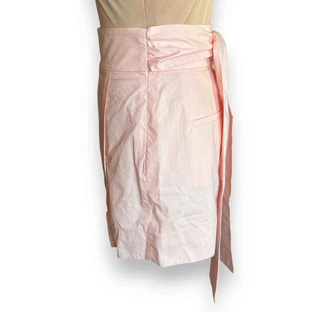 J.CREW light pink tie waist shorts cotton poplin size 0 NWT